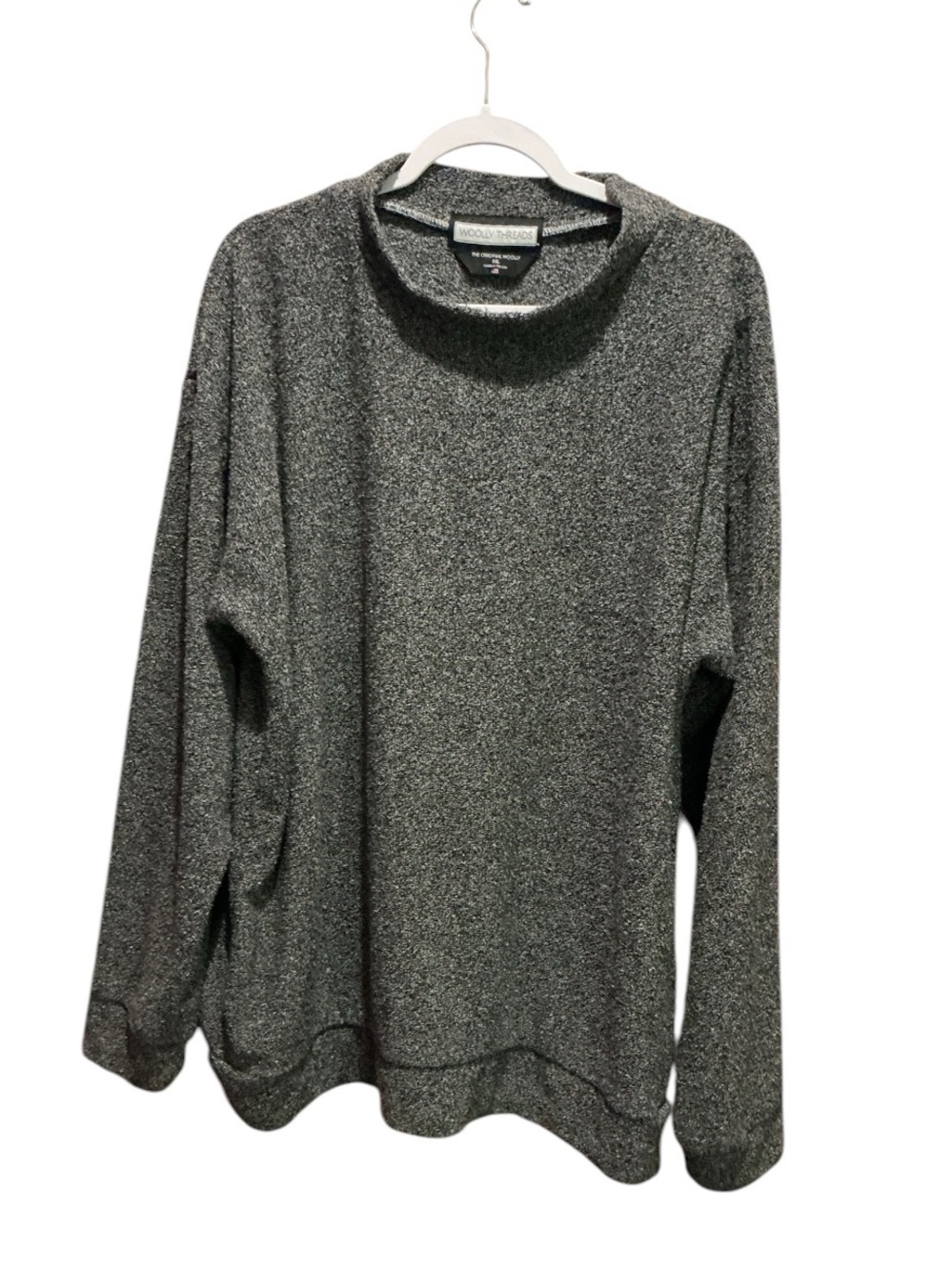 Wooly Threads “ The Original Woolly ” Grey Pullover Sweater 
Made in the USA 🇺🇸